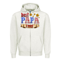 Oatmeal Heather best papa ever Zipper Hoodie - HRA Design Shop