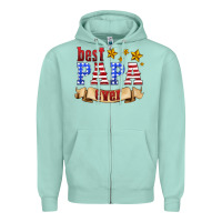 Seafoam best papa ever Zipper Hoodie - HRA Design Shop