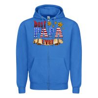 True Royal best papa ever Zipper Hoodie - HRA Design Shop