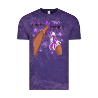 Cloud Purple Purple I Have Two Moods Afro Girl Sneakers Vintage Tee - texasbilliewilder
