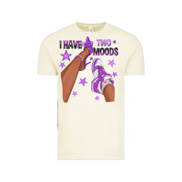 Vintage Arctic Purple I Have Two Moods Afro Girl Sneakers Vintage Tee - texasbilliewilder