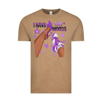Vintage Coffee Purple I Have Two Moods Afro Girl Sneakers Vintage Tee - texasbilliewilder