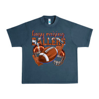 Midnight Navy busy raising ballers football Urban Heavy Tee - texasbilliewilder