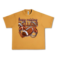 Busy Raising Ballers Football Urban Heavy Tee | Teevron