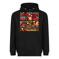 Black mexican gnomes seamless pattern Heavyweight Hoodie - BundleAndBundleShop