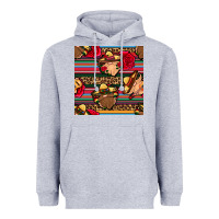 Heather Grey mexican gnomes seamless pattern Heavyweight Hoodie - BundleAndBundleShop