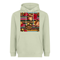 Matcha mexican gnomes seamless pattern Heavyweight Hoodie - BundleAndBundleShop