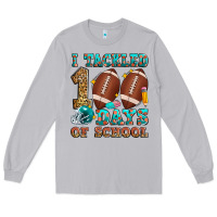 Moon Dust i tackled 100 days of school american football Long Sleeve Tee - Zillion Design Studio