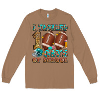 Toasted Coconut i tackled 100 days of school american football Long Sleeve Tee - Zillion Design Studio