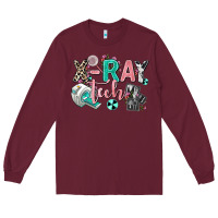 Burgundy x ray tech Long Sleeve Tee - AdoDesignShop