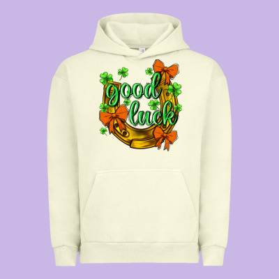 St.patrick's Good Luck Urban Hoodie Designed By Bundleandbundleshop