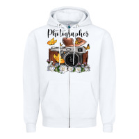 White photographer floral butterfly film roll vintage camera Zipper Hoodie - FaDigitalArtStudio