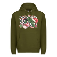 Army Green gamer christmas game controller Premium Hoodie - MaliasSmallBusiness