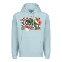 Blue Mist gamer christmas game controller Premium Hoodie - MaliasSmallBusiness