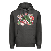 Charcoal Heather gamer christmas game controller Premium Hoodie - MaliasSmallBusiness