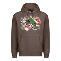 Coffee gamer christmas game controller Premium Hoodie - MaliasSmallBusiness