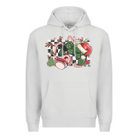 Dove Grey gamer christmas game controller Premium Hoodie - MaliasSmallBusiness