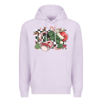 Lilac gamer christmas game controller Premium Hoodie - MaliasSmallBusiness