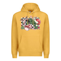Mustard gamer christmas game controller Premium Hoodie - MaliasSmallBusiness