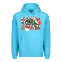 Ocean Blue gamer christmas game controller Premium Hoodie - MaliasSmallBusiness