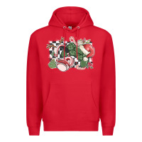 Red gamer christmas game controller Premium Hoodie - MaliasSmallBusiness