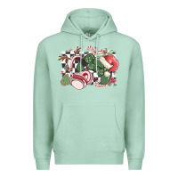 Seafoam gamer christmas game controller Premium Hoodie - MaliasSmallBusiness