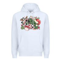 White gamer christmas game controller Premium Hoodie - MaliasSmallBusiness