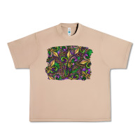 Burro Mardi Gras Fleur De Lis Urban Heavy Tee - RanaPortraitStore