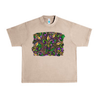 French Oak Mardi Gras Fleur De Lis Urban Heavy Tee - RanaPortraitStore
