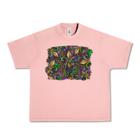 Salmon Mardi Gras Fleur De Lis Urban Heavy Tee - RanaPortraitStore