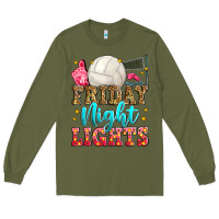 Army Green friday night lights volleyball Long Sleeve Tee - Zillion Design Studio