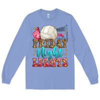 Colony Blue friday night lights volleyball Long Sleeve Tee - Zillion Design Studio