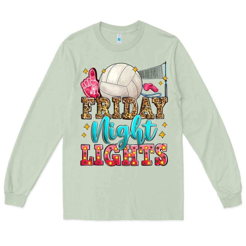 Friday Night Lights Volleyball Long Sleeve Tee by Zillion Design Studio | Teevron