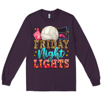 Plum friday night lights volleyball Long Sleeve Tee - Zillion Design Studio