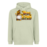 Matcha western bee kind gnomes bee honey sunflowers leopard serape Heavyweight Hoodie - Artiststas