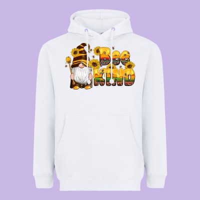 Western Bee Kind Gnomes Bee Honey Sunflowers Leopard Serape Heavyweight Hoodie Designed By Artiststas