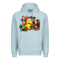 Blue Mist joy with softball Premium Hoodie - AdoDesignShop