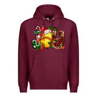Burgundy joy with softball Premium Hoodie - AdoDesignShop