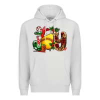 Dove Grey joy with softball Premium Hoodie - AdoDesignShop