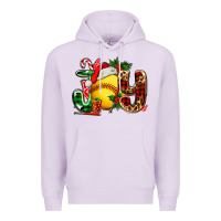 Lilac joy with softball Premium Hoodie - AdoDesignShop