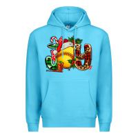 Ocean Blue joy with softball Premium Hoodie - AdoDesignShop