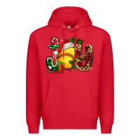 Red joy with softball Premium Hoodie - AdoDesignShop