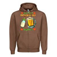 Chestnut our first father's day together Zipper Hoodie - HRA Design Shop