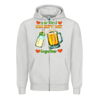 Dove Grey our first father's day together Zipper Hoodie - HRA Design Shop