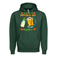 Sports Green our first father's day together Zipper Hoodie - HRA Design Shop