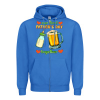 True Royal our first father's day together Zipper Hoodie - HRA Design Shop