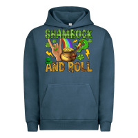 Pigment Midnight Navy Shamrock and roll Urban Hoodie - BundleAndBundleShop