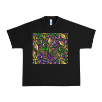 Black mardi gras fleur de lis Urban Heavy Tee - RanaPortraitStore