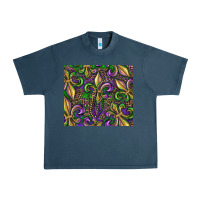 Midnight Navy mardi gras fleur de lis Urban Heavy Tee - RanaPortraitStore