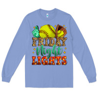 Colony Blue friday night lights softball Long Sleeve Tee - Zillion Design Studio